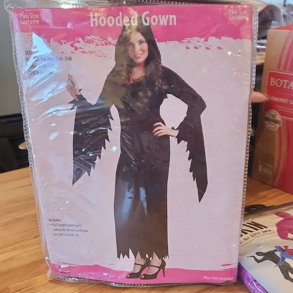 Hooded Gown Womens Costume- Plus Sized
